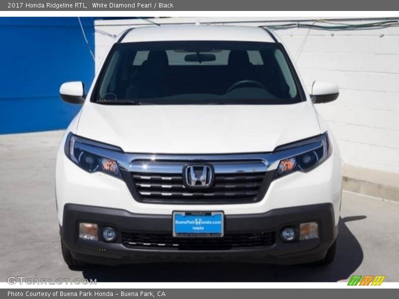White Diamond Pearl / Black 2017 Honda Ridgeline RTL