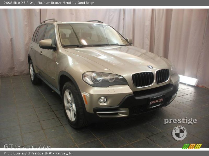 Platinum Bronze Metallic / Sand Beige 2008 BMW X5 3.0si