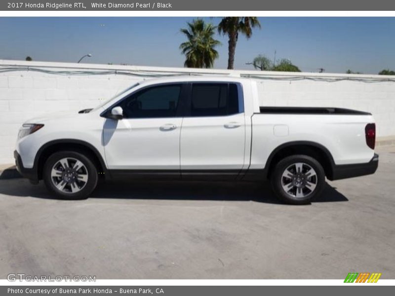 White Diamond Pearl / Black 2017 Honda Ridgeline RTL