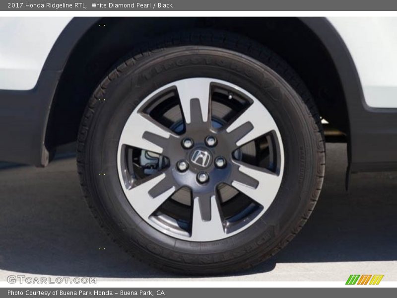 White Diamond Pearl / Black 2017 Honda Ridgeline RTL