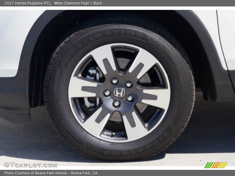 White Diamond Pearl / Black 2017 Honda Ridgeline RTL