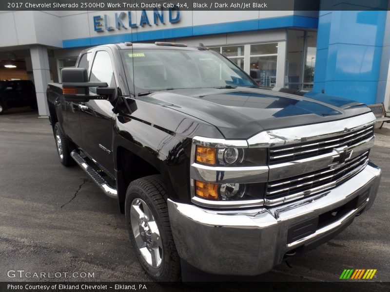 Black / Dark Ash/Jet Black 2017 Chevrolet Silverado 2500HD Work Truck Double Cab 4x4