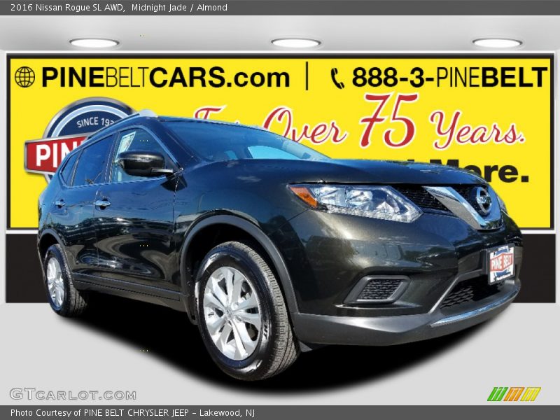 Midnight Jade / Almond 2016 Nissan Rogue SL AWD