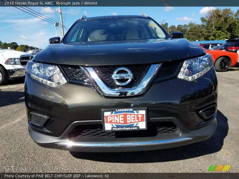 Midnight Jade / Almond 2016 Nissan Rogue SL AWD