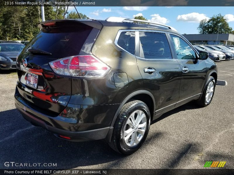 Midnight Jade / Almond 2016 Nissan Rogue SL AWD