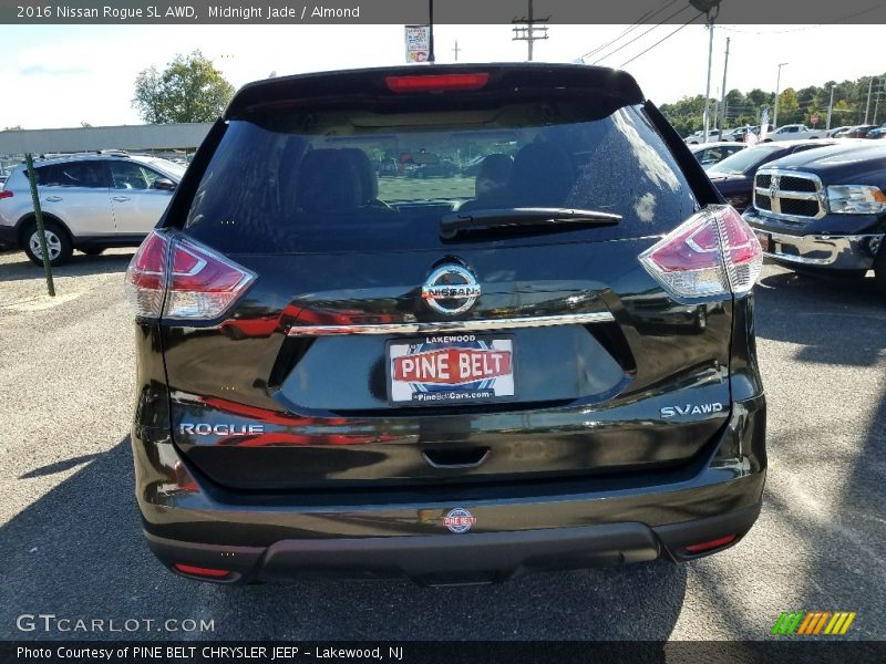 Midnight Jade / Almond 2016 Nissan Rogue SL AWD