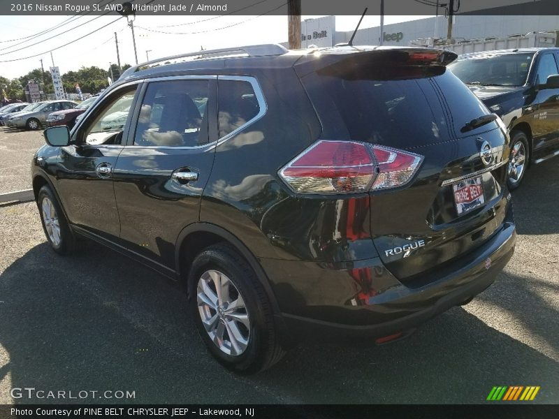 Midnight Jade / Almond 2016 Nissan Rogue SL AWD