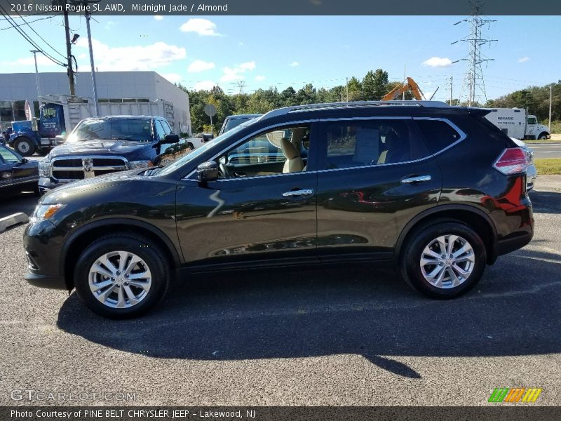 Midnight Jade / Almond 2016 Nissan Rogue SL AWD