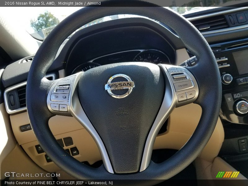 Midnight Jade / Almond 2016 Nissan Rogue SL AWD