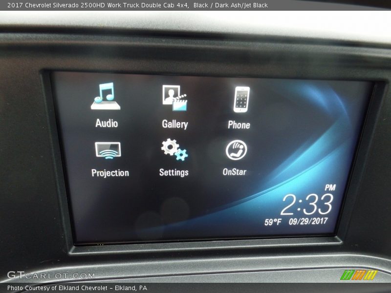 Black / Dark Ash/Jet Black 2017 Chevrolet Silverado 2500HD Work Truck Double Cab 4x4
