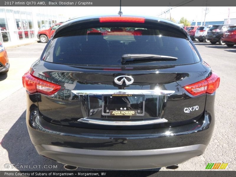 Black Obsidian / Graphite 2017 Infiniti QX70 AWD