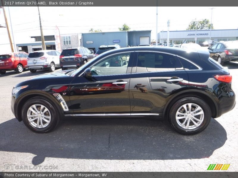 Black Obsidian / Graphite 2017 Infiniti QX70 AWD
