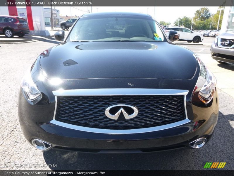 Black Obsidian / Graphite 2017 Infiniti QX70 AWD