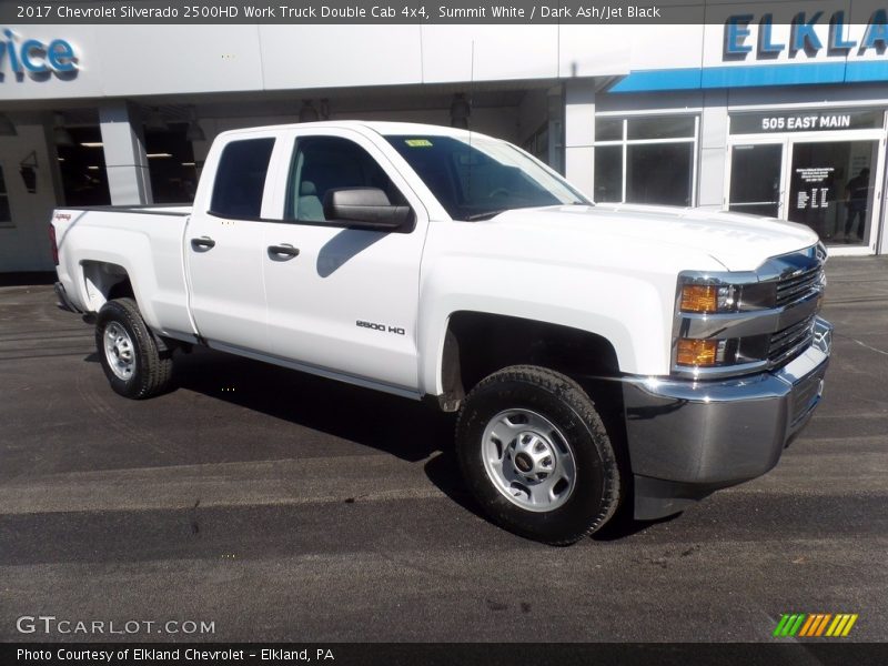 Summit White / Dark Ash/Jet Black 2017 Chevrolet Silverado 2500HD Work Truck Double Cab 4x4