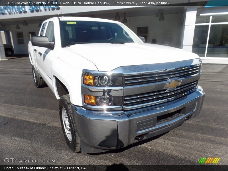 Summit White / Dark Ash/Jet Black 2017 Chevrolet Silverado 2500HD Work Truck Double Cab 4x4