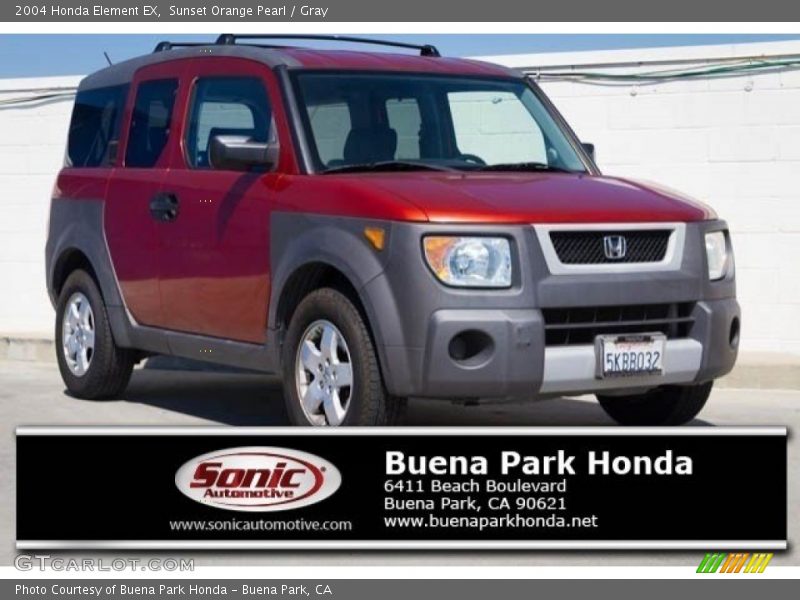 Sunset Orange Pearl / Gray 2004 Honda Element EX