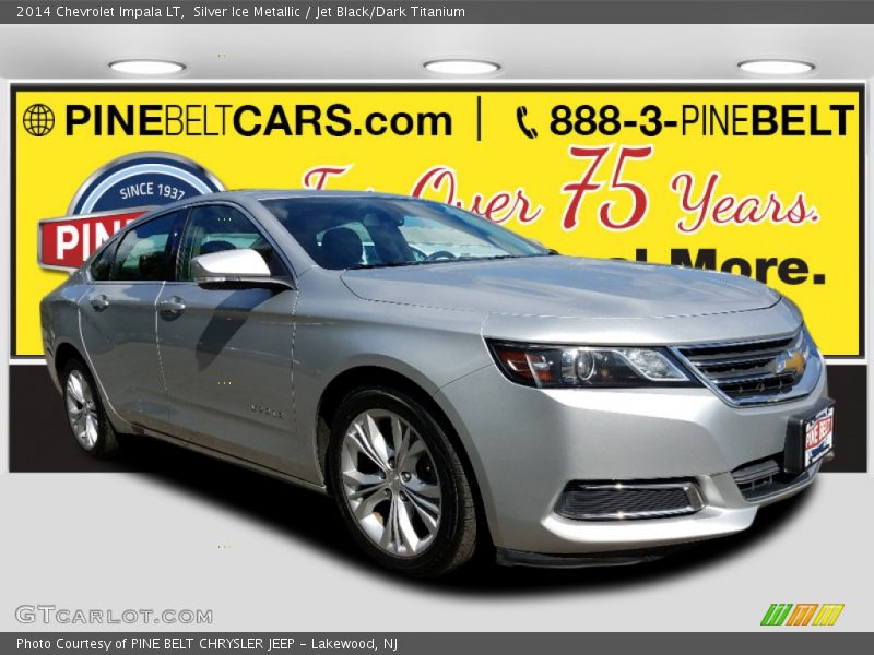 Silver Ice Metallic / Jet Black/Dark Titanium 2014 Chevrolet Impala LT