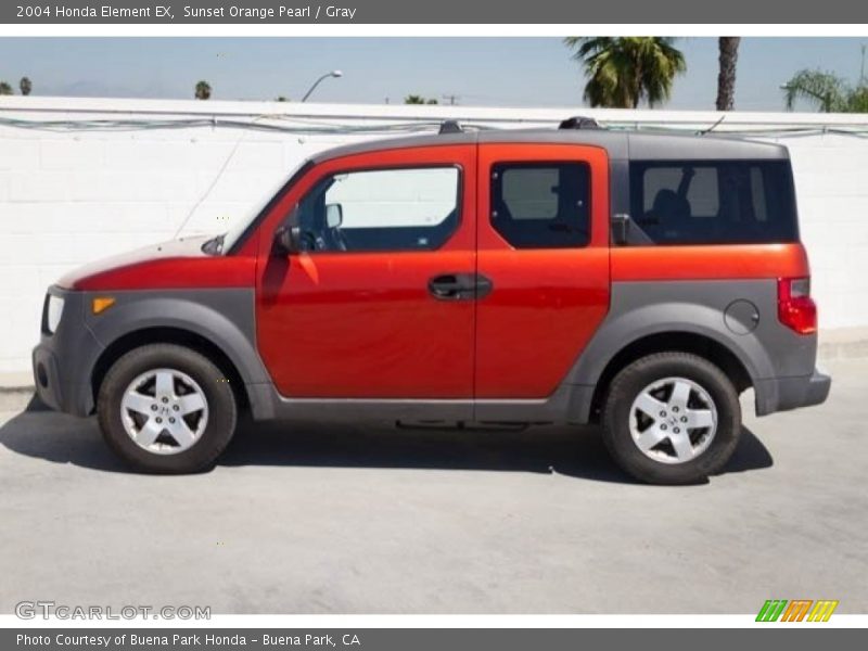 Sunset Orange Pearl / Gray 2004 Honda Element EX