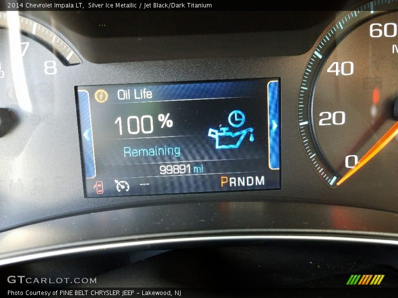 Silver Ice Metallic / Jet Black/Dark Titanium 2014 Chevrolet Impala LT