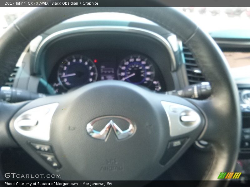Black Obsidian / Graphite 2017 Infiniti QX70 AWD