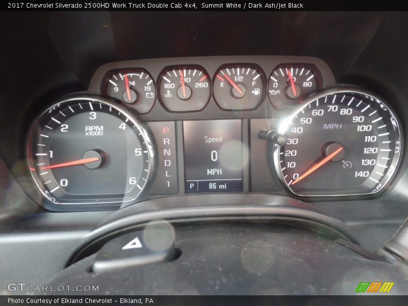 Summit White / Dark Ash/Jet Black 2017 Chevrolet Silverado 2500HD Work Truck Double Cab 4x4