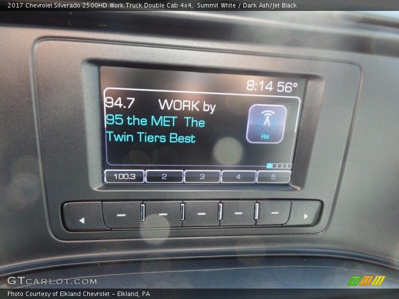 Summit White / Dark Ash/Jet Black 2017 Chevrolet Silverado 2500HD Work Truck Double Cab 4x4