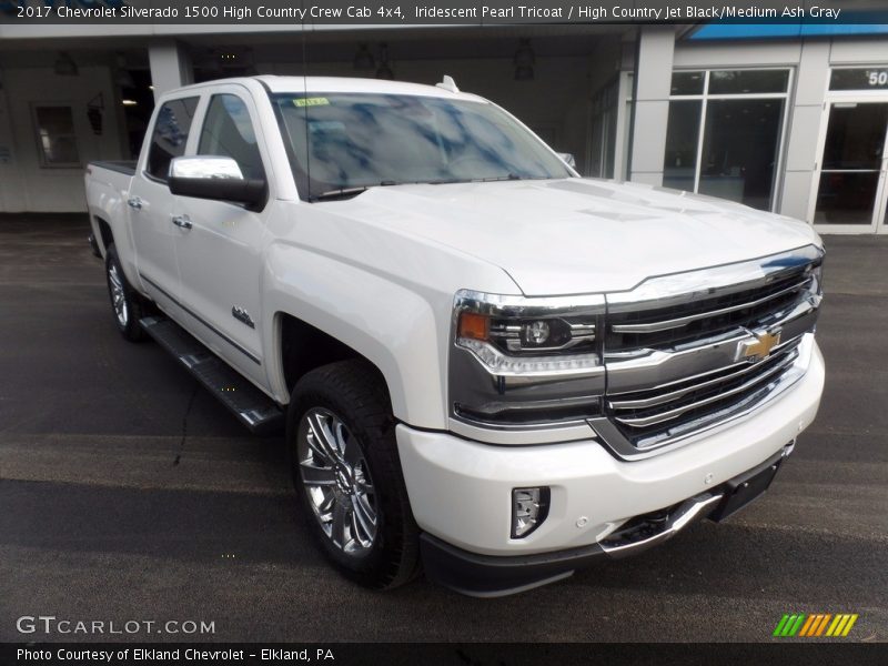 Iridescent Pearl Tricoat / High Country Jet Black/Medium Ash Gray 2017 Chevrolet Silverado 1500 High Country Crew Cab 4x4