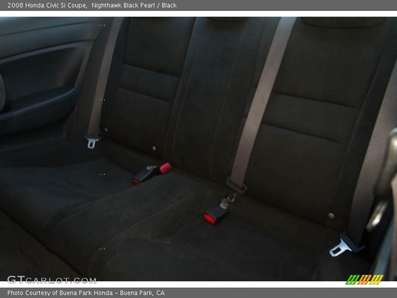 Nighthawk Black Pearl / Black 2008 Honda Civic Si Coupe