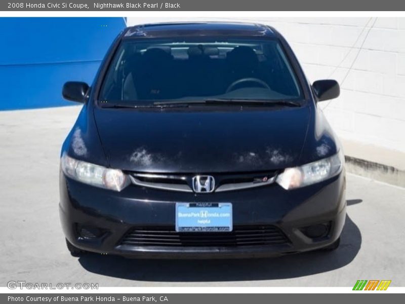 Nighthawk Black Pearl / Black 2008 Honda Civic Si Coupe
