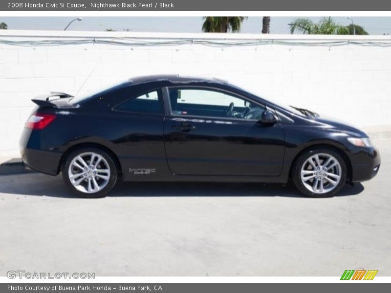 Nighthawk Black Pearl / Black 2008 Honda Civic Si Coupe