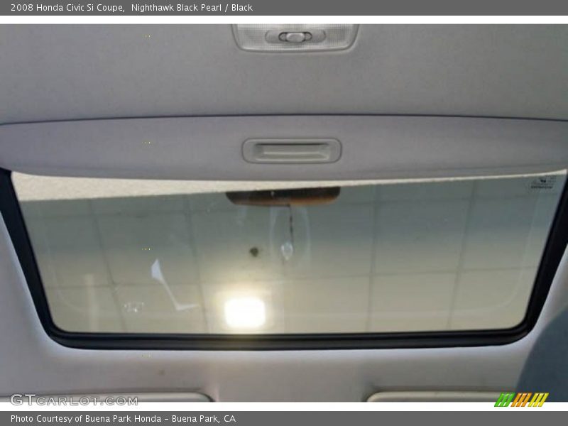 Nighthawk Black Pearl / Black 2008 Honda Civic Si Coupe