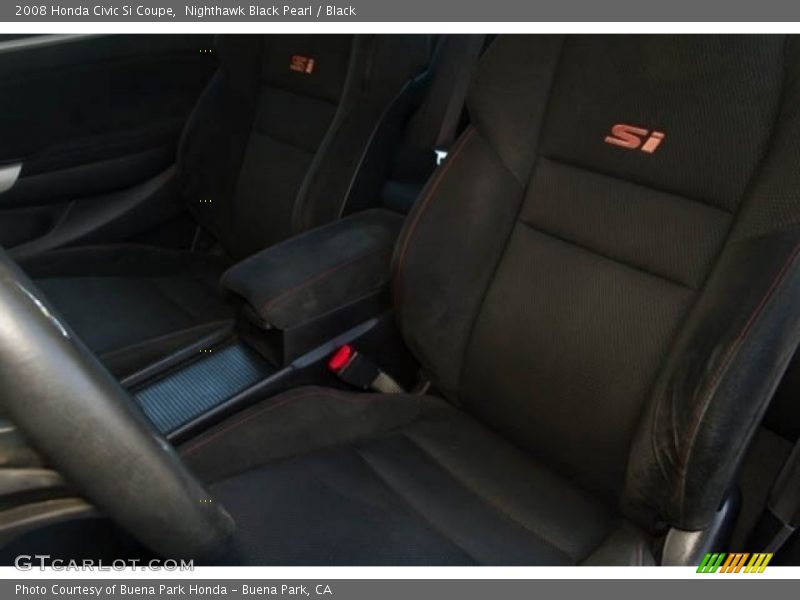 Nighthawk Black Pearl / Black 2008 Honda Civic Si Coupe