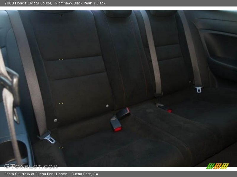 Nighthawk Black Pearl / Black 2008 Honda Civic Si Coupe