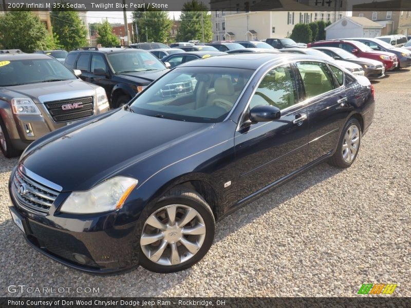 Twilight Blue Pearl / Stone 2007 Infiniti M 35x Sedan