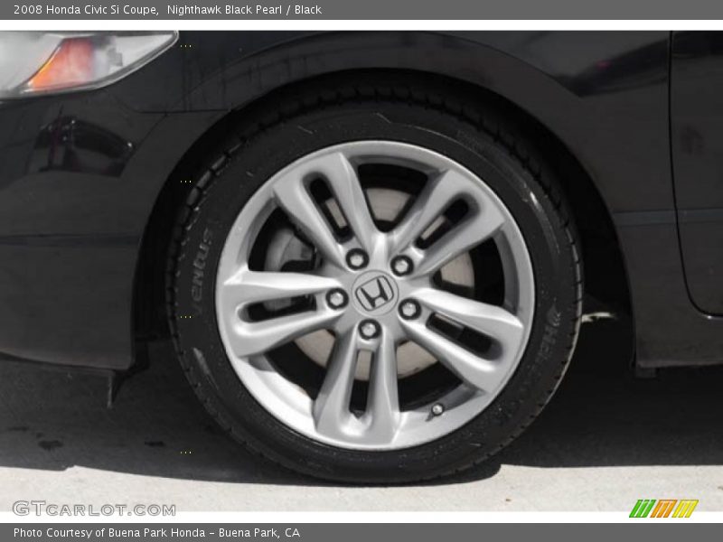 Nighthawk Black Pearl / Black 2008 Honda Civic Si Coupe