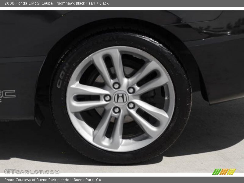 Nighthawk Black Pearl / Black 2008 Honda Civic Si Coupe