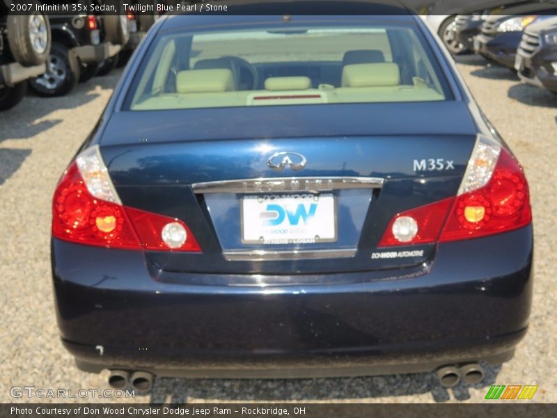 Twilight Blue Pearl / Stone 2007 Infiniti M 35x Sedan