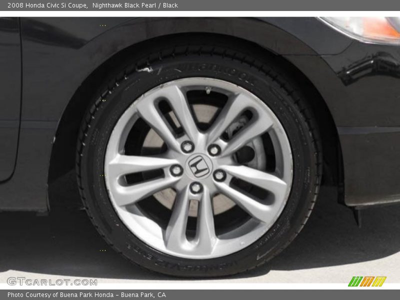 Nighthawk Black Pearl / Black 2008 Honda Civic Si Coupe