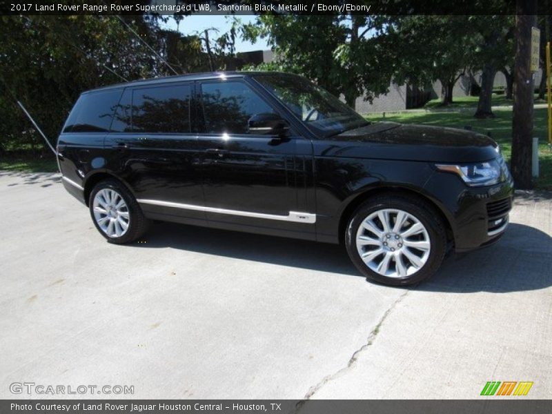 Santorini Black Metallic / Ebony/Ebony 2017 Land Rover Range Rover Supercharged LWB