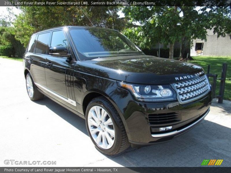 Santorini Black Metallic / Ebony/Ebony 2017 Land Rover Range Rover Supercharged LWB