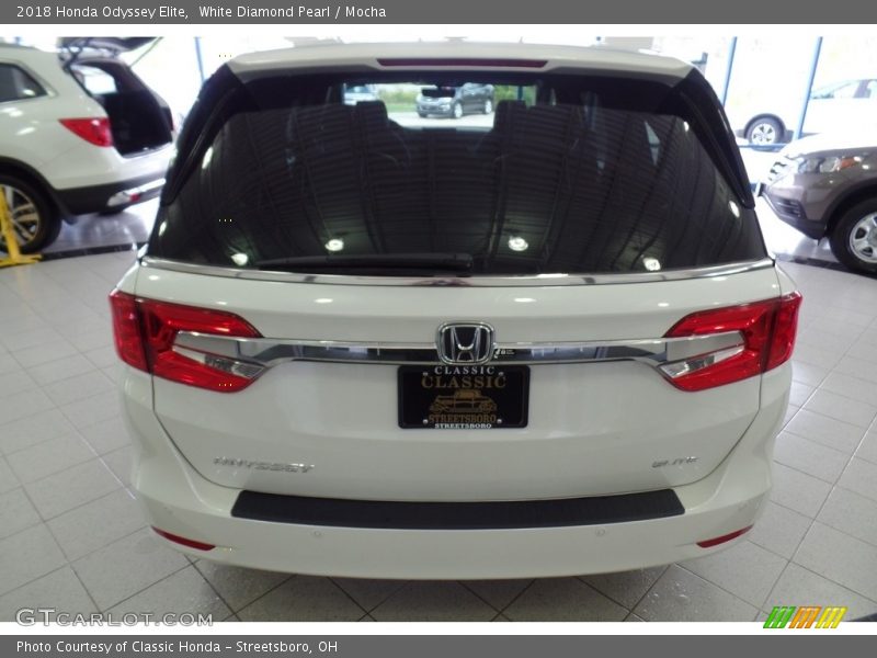 White Diamond Pearl / Mocha 2018 Honda Odyssey Elite