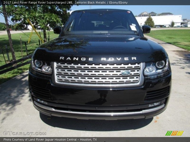 Santorini Black Metallic / Ebony/Ebony 2017 Land Rover Range Rover Supercharged LWB