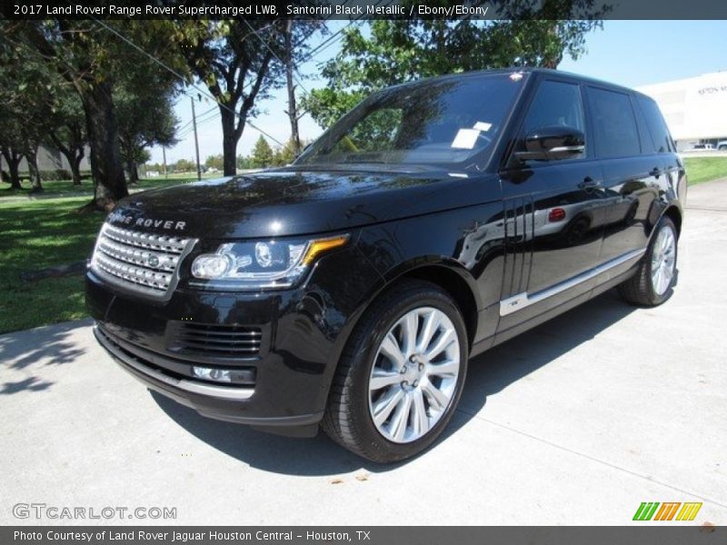 Santorini Black Metallic / Ebony/Ebony 2017 Land Rover Range Rover Supercharged LWB