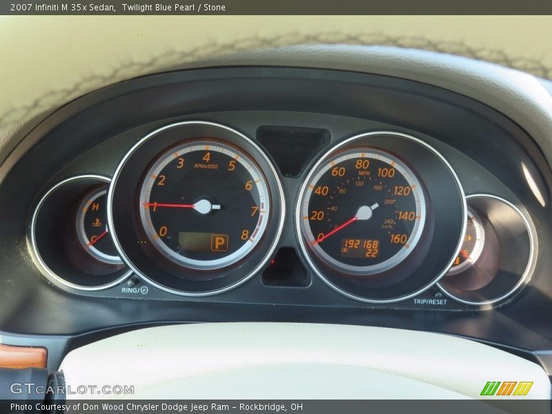 Twilight Blue Pearl / Stone 2007 Infiniti M 35x Sedan