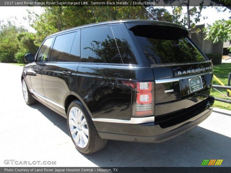 Santorini Black Metallic / Ebony/Ebony 2017 Land Rover Range Rover Supercharged LWB