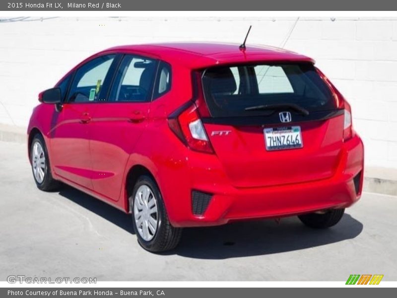 Milano Red / Black 2015 Honda Fit LX