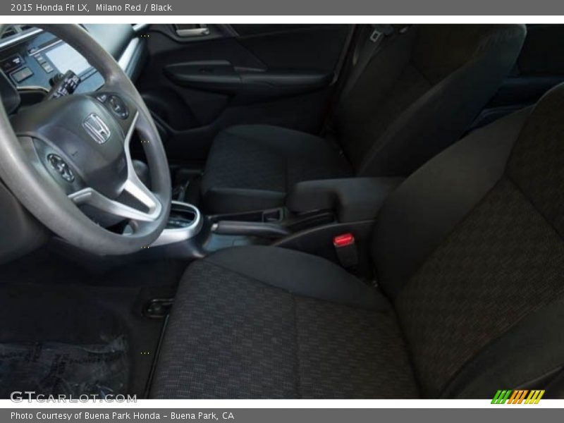 Milano Red / Black 2015 Honda Fit LX