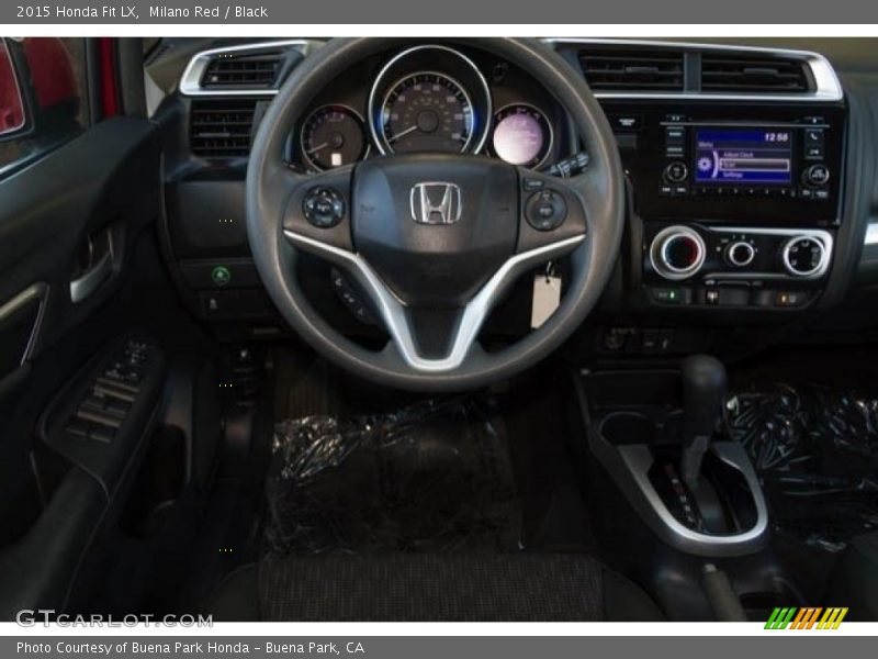 Milano Red / Black 2015 Honda Fit LX