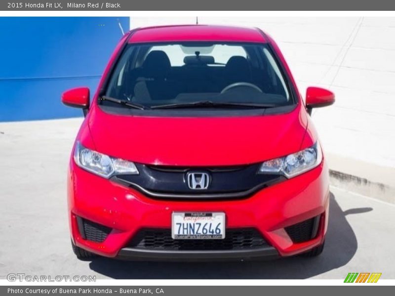 Milano Red / Black 2015 Honda Fit LX