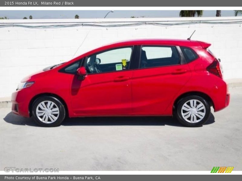 Milano Red / Black 2015 Honda Fit LX